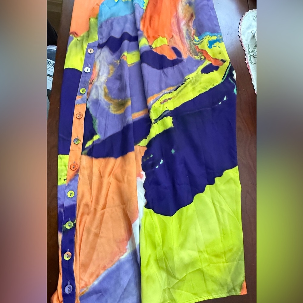 Abstract Multicolor Maxi Dress - Picture 14 of 16